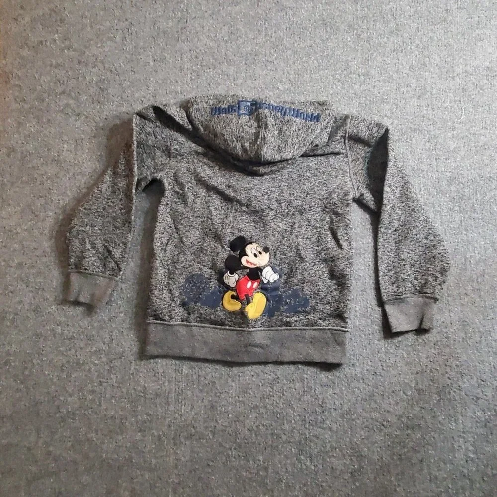 2019 Disney Parks Full Zip Hoodie Sweatshirt Embroidered Mickey Mouse Youth XL - Picture 4 of 16